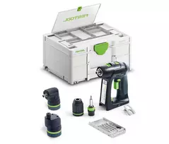 Festool akumuliatorinis grąžtas-atsuktuvas C 18 Basic-Set, be akumuliatoriaus ir įkroviklio