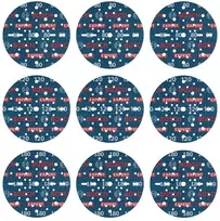 Bosch šlifavimo diskų rinkinys EXPERT O780 150 mm, 9 dalių