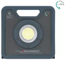 SCANGRIP darbo šviestuvas NOVA 4K C+R, 4000 lm, įkraunamas, IP67