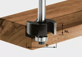 Festool sukamas freza HW S8 D31,7/NL 12,7
