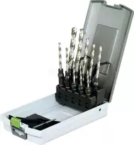 Festool spiralinių grąžtų komplektas 3-10 mm, HSS, CENTROTEC laikikliui, 10 dalių