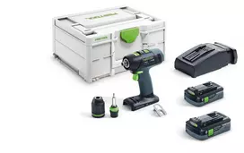 Festool akumuliatorinis grąžtas-atsuktuvas T 18+3 HPC 4,0 I-Plus
