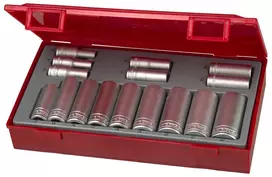 Teng Tools lizdų komplektas 7-22 mm 3/8" 16 dalių