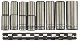 Lizdų komplektas Teng Tools M1208 13-24 mm 1/2", 8 dalių