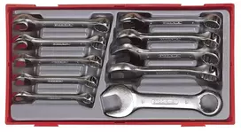 Teng Tools plokštelinių kilpinių raktų rinkinys TT6010M 10-19 mm 10 dalių