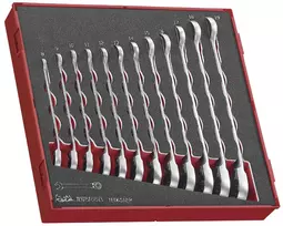 Žiedinių veržliarakčių rinkinys Teng Tools TED6512R, 12 dalių