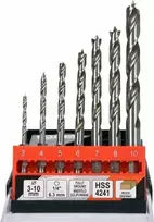 Medienos grąžtų rinkinys Yato HSS 3-10 mm, 1/4" šešiakampis, 7 dalių