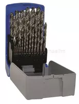 Metalo grąžtų komplektas Tivoly G HSS Ø1-13 mm, 25 dalių