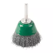 Milwaukee šepetys su banguotu nerūdijančio plieno viela 50 x 20 x 0,3 mm, su 6 mm kotu 3 vnt