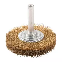 Milwaukee diskinis šepetys su banguotu žalvario viela 50 x 10 x 0,2 mm, su 6 mm kotu 3 vnt