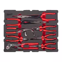 Milwaukee replių rinkinys PACKOUT™ su stalčiais įrankių dėžėse, 9 dalių