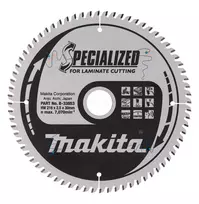 Makita pjūklo diskas 216 x 30 x 2,5 mm 72T 5° - laminatui