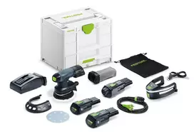 Festool akumuliatorinis ir tinklo maitinimo ekscentrinis šlifuoklis ETSC 125 3,0 I-Set 578857