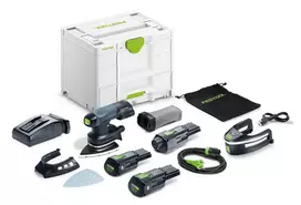 Festool akumuliatorinis ir tinklo maitinimo trikampis šlifuoklis DTSC 400 3,0 I-Set 578851