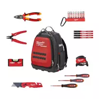 Milwaukee įrankių rinkinys elektrikui PACKOUT™ kuprinėje, 23 dalių