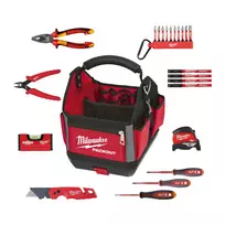 Milwaukee įrankių rinkinys elektrikui PACKOUT™ krepšyje, 23 dalių
