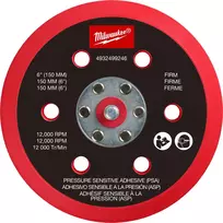Milwaukee šlifavimo padas 150 mm M12 FROS, minkštas, slėgiui jautrūs klijai (PSA)