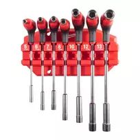 Milwaukee raktų lizdų rinkinys Comfort 5-13 mm, 7 dalių