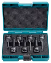 Makita smūgio antgalių komplektas IMPACT BLACK 1/2" TX30-TX70, 7 dalių