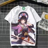 Genshin impact cosplay game manga T-shirt shirt undershirt undershirt polyester 3XL