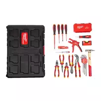 Milwaukee įrankių komplektas elektrikui PACKOUT™, 62 dalių