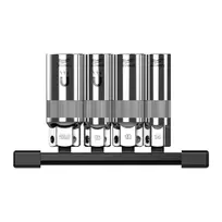 Milwaukee žvakių lizdų komplektas 3/8" 4 dalių