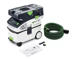 Festool akumuliatorinis vandens ir dulkių siurblys CLEANTEC CTMC MIDI I-Basic, be akumuliatoriaus ir įkroviklio