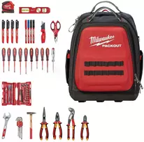 Milwaukee įrankių rinkinys PACKOUT™, elektrikui, 76 dalių