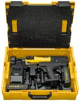 REMS vamzdžių presas Mini-Press 22V ACC Basic-Pack + plastikiniame dėkle 1 x 2,5 Ah akumuliatorius
