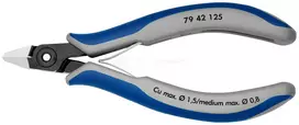 Knipex elektronikos šoninis pjovimo replės 12 mm, 0,1-1,5 mm