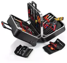 KNIPEX įrankių dėklas „Big Twin Move“ elektrikams – 63 dalys