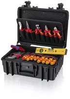 KNIPEX įrankių dėklas „Robust23 Start“ elektrikams – 24 dalys