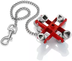 Knipex universalus raktas visiems standartiniams spinteliams ir išjungimo sistemoms