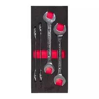 Raktų rinkinys Milwaukee, įrankių vežimėliui, 24-32 mm, 4 dalių