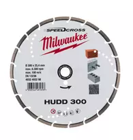 Deimantinis pjovimo diskas Milwaukee HUDD 300 x 25,4 mm