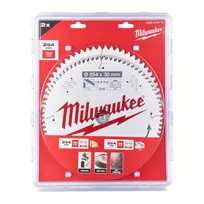Pjūklo diskų komplektas medienai Milwaukee 254 x 30 mm, 2 dalių