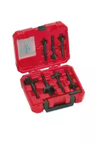 Savaime įsriegiančių medienos grąžtų rinkinys Milwaukee 25–65 mm, 7 dalių