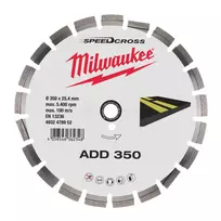 Deimantinis pjovimo diskas Milwaukee ADD 350 x 25,4 mm