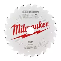 Pjūklo diskas medienai Milwaukee 210 x 30 x 2,8 mm, 24 dantys