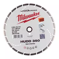 Deimantinis pjovimo diskas Milwaukee HUDD 350 x 25,4 mm