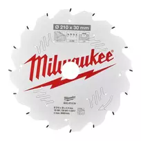 Pjūklo diskas medienai Milwaukee 210 x 30 x 2,4 mm, 16 dantų
