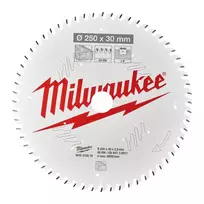 Pjūklo diskas medienai Milwaukee 250 x 30 x 2,8 mm, 60 dantų
