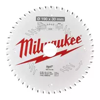 Pjūklo diskas medienai Milwaukee 190 x 30 x 2,1 mm, 48 dantys