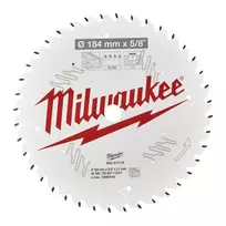 Pjūklo diskas medienai Milwaukee 184 x 15,87 mm, 40 dantų
