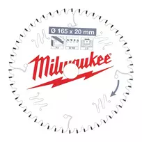 Pjūklo diskas aliuminiui Milwaukee 165 x 20 x 2,2 mm, 52 dantys