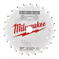 Pjūklo diskas medienai Milwaukee 160 x 20 mm, 24 dantys
