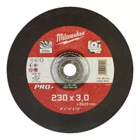 Įspaustas pjovimo diskas Milwaukee PRO+ 230 x 22,23 x 3 mm