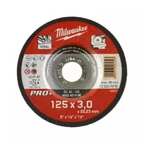 Įspaustas pjovimo diskas Milwaukee PRO+ 125 x 22,23 x 3 mm