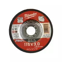 Įspaustas pjovimo diskas Milwaukee PRO+ 115 x 22,23 x 3 mm