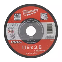 Pjovimo diskas Milwaukee PRO+ 115 x 22,23 x 3 mm